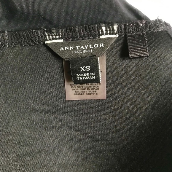 Bandeau Bikini Top Ann Taylor Size XS Black - Picture 7 of 8